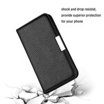 Flip Cover iPhone 13 Pro Max Leatherette Litchi Ultra Chic