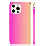 Funda para iPhone 13 Pro Max Funda de cuero artificial con espejo