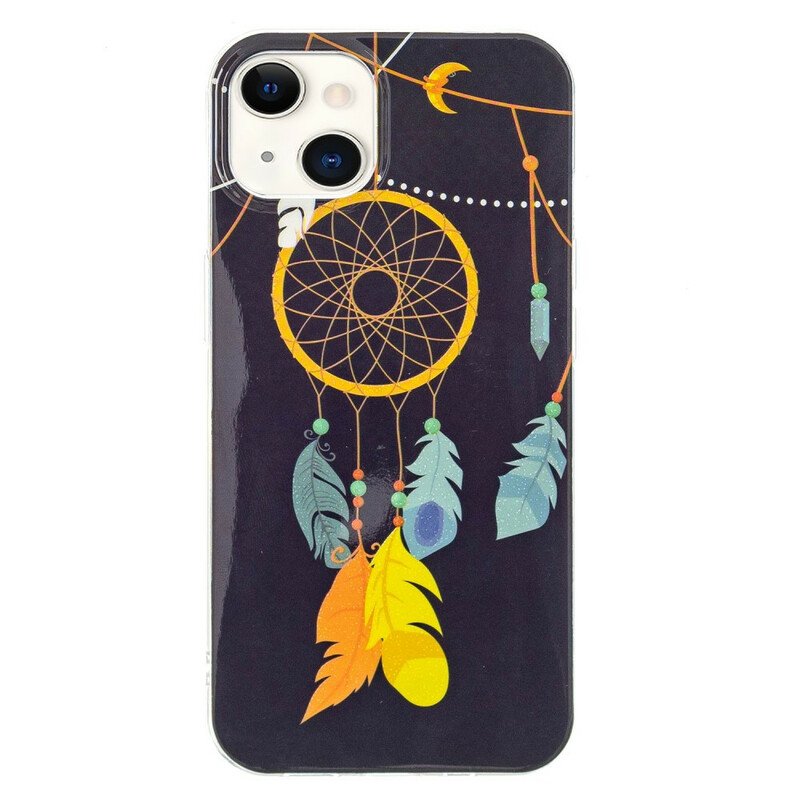 Funda fluorescente única para iPhone 13 Dreamcatcher