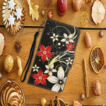 Funda para iPhone 13 Flores de colores con colgante