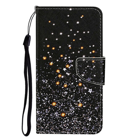 Funda de estrellas y purpurina con colgante para el iPhone 13
