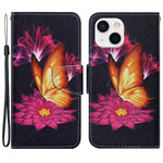 Funda de mariposa y loto para el iPhone 13