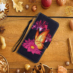 Funda de mariposa y loto para el iPhone 13