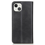 Flip Cover iPhone 13 Cuero Dividido Litchi