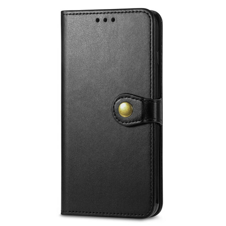 Oppo A16 / A16s Funda de polipiel con cierre vintage