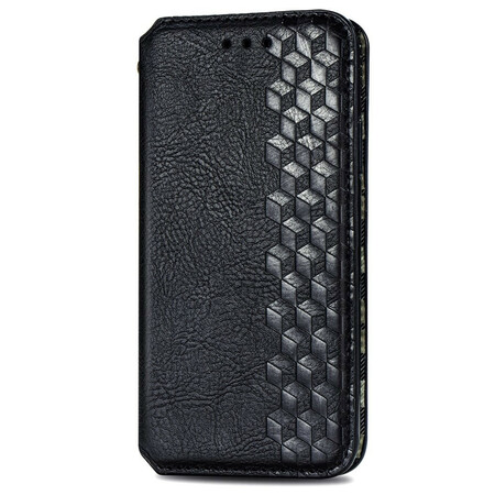 Flip Cover Oppo A16 / A16s Efecto Cuero Textura Diamante