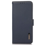 Funda iPhone 13 Piel genuina Litchi KHAZNEH