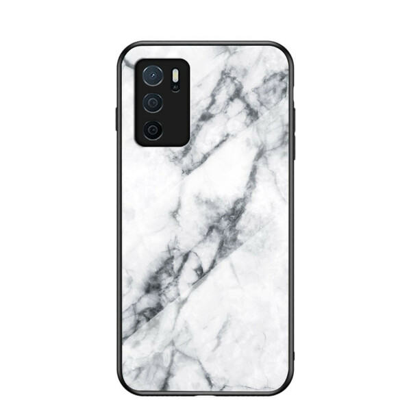 Oppo A16 / A16s Marble Colors Funda de cristal templado