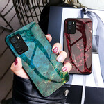 Oppo A16 / A16s Marble Colors Funda de cristal templado