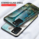 Oppo A16 / A16s Marble Colors Funda de cristal templado