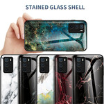 Oppo A16 / A16s Marble Colors Funda de cristal templado