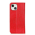 Flip Cover iPhone 13 Split Leather Textured