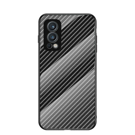 Funda de cristal templado de fibra de carbono para OnePlus Nord 2 5G