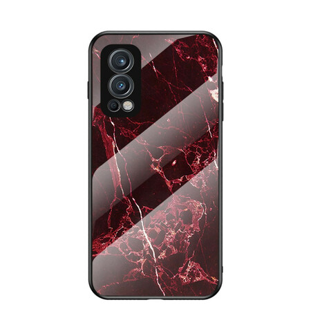 OnePlus Nord 2 5G Funda Marble Colors Tempered Glass