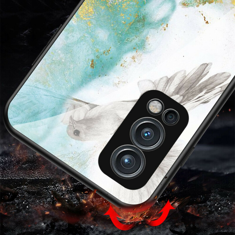 OnePlus Nord 2 5G Funda Marble Colors Tempered Glass