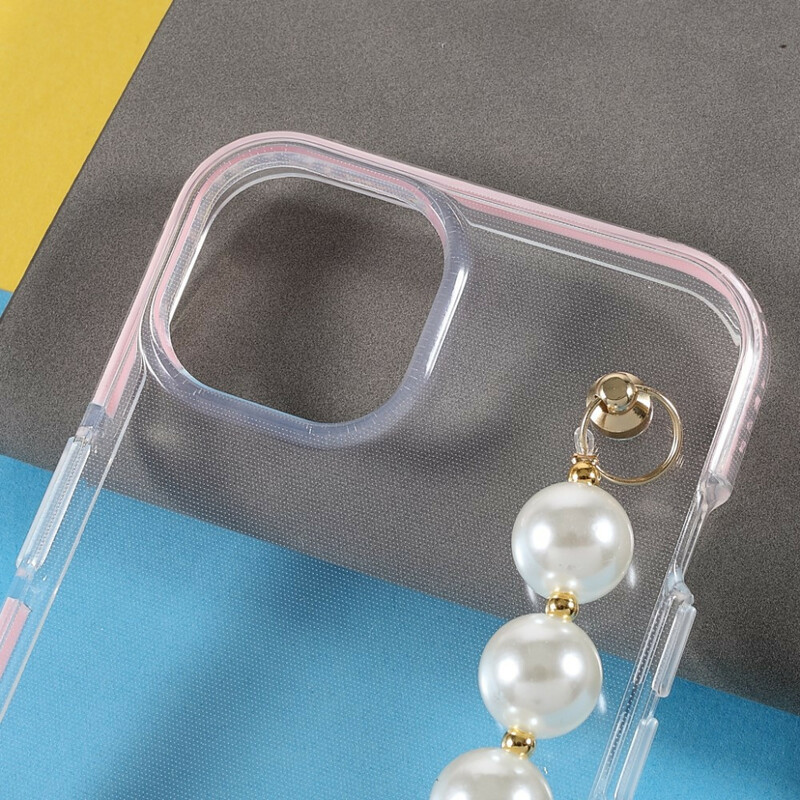 Funda de silicona para iPhone 13 cuentas de pulsera