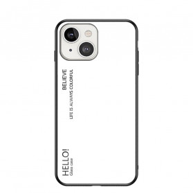Funda iPhone 13 Vidrio Templado Hola