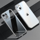 Funda para iPhone 13 con bordes metálicos transparentes SULADA Funda para iPhone 13 con bordes metálicos transparentes SULADA