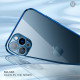 Funda para iPhone 13 con bordes metálicos transparentes SULADA Funda para iPhone 13 con bordes metálicos transparentes SULADA