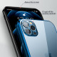 Funda para iPhone 13 con bordes metálicos transparentes SULADA Funda para iPhone 13 con bordes metálicos transparentes SULADA