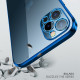 Funda para iPhone 13 con bordes metálicos transparentes SULADA