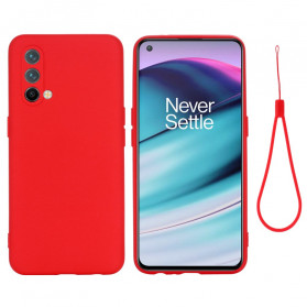 Funda de silicona líquida OnePlus Nord CE 5G con colgante