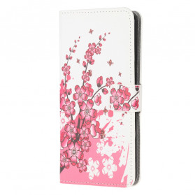 Funda de flores tropicales para el Moto G100
