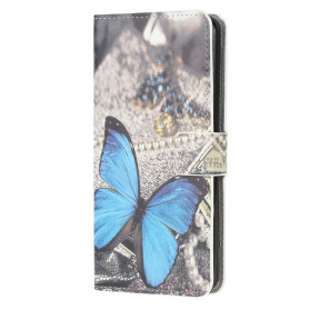Funda Motorola Edge 20 Lite Azul Mariposa