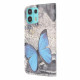 Funda Motorola Edge 20 Lite Azul Mariposa