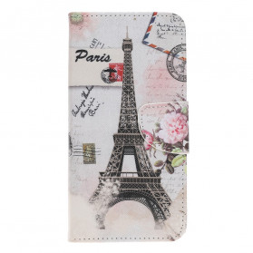 Funda Motorola Edge 20 Lite Torre Eiffel Retro