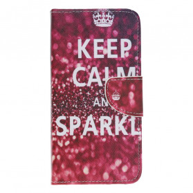 Funda Motorola Edge 20 Lite Keep Calm and Sparkle