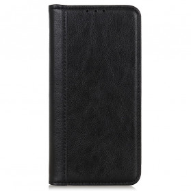 Flip Cover Motorola Edge 20 Lite Versión de cuero dividido