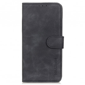 Funda para Motorola Edge 20 Lite Efecto Cuero Vintage KHAZNEH