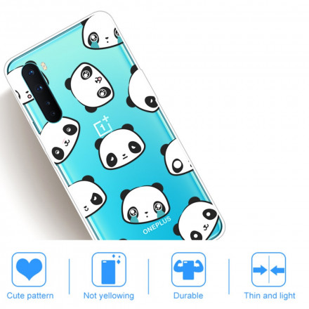 Funda OnePlus Nord Sentimental Pandas