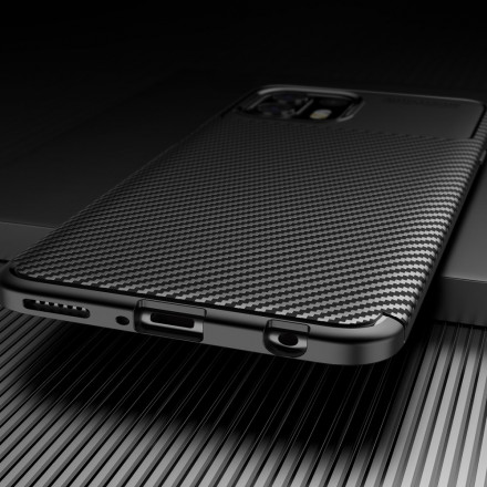 Funda Motorola Edge 20 Lite Textura Flexible Fibra de Carbono