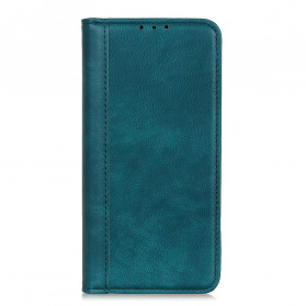 Flip Cover Motorola G60s Versión de cuero dividido