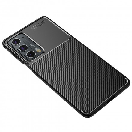 Funda Motorola Edge 20 Textura Flexible Fibra de Carbono