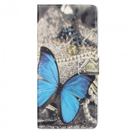 Funda Motorola Edge 20 Pro Azul Mariposa