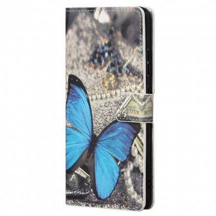 Funda Motorola Edge 20 Pro Azul Mariposa