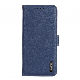 Funda para moto G60s Cuero Litchi KHAZNEH