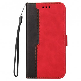 Vivo V21 5G Funda de polipiel bicolor