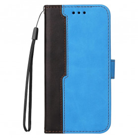 Vivo V21 5G Funda de polipiel bicolor