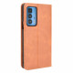 Funda abatible Motorola Edge 20 Pro Efecto Cuero Estilo Vintage