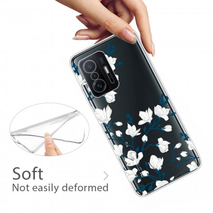 Xiaomi 11T Funda Flor Blanca