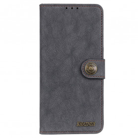 Funda Motorola Edge 20 Pro Split Leather Retro KHAZNEH