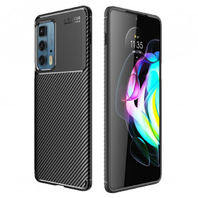Funda Motorola Edge 20 Pro Textura Flexible Fibra de Carbono