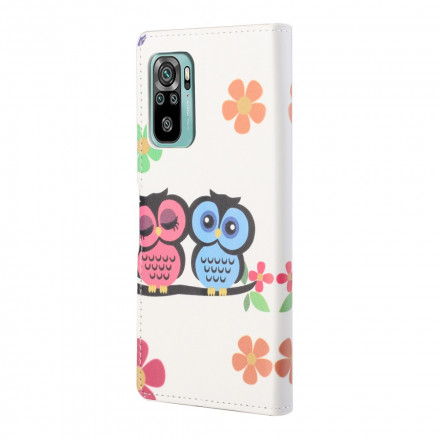 Xiaomi Redmi 10 Lanyard Owl Pair Funda