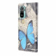Xiaomi Redmi 10 Funda con colgante de mariposa azul