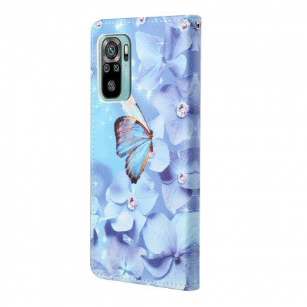 Xiaomi Redmi 10 Diamond Butterfly Strap Funda