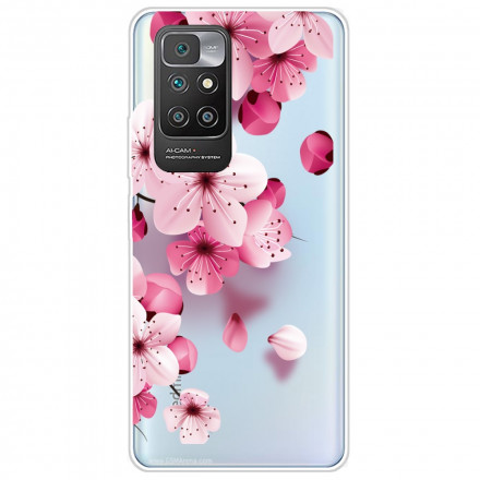Xiaomi Redmi 10 Small Pink Flower Funda